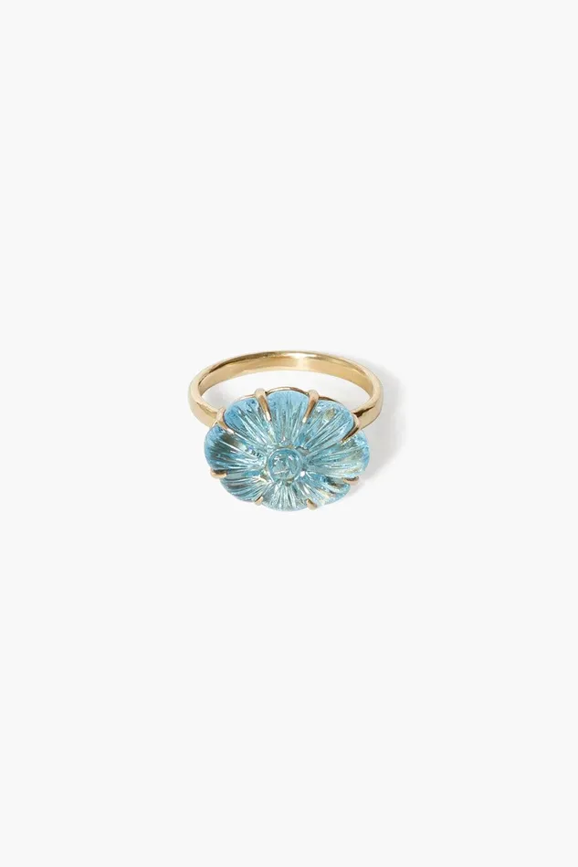 14k Dahlia Ring Blue Topaz Women Chan Luu 14k Fine