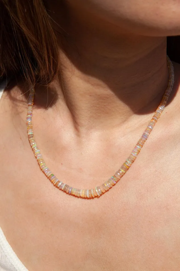 14k Ethiopian Opal Necklace Women Chan Luu 14k Fine