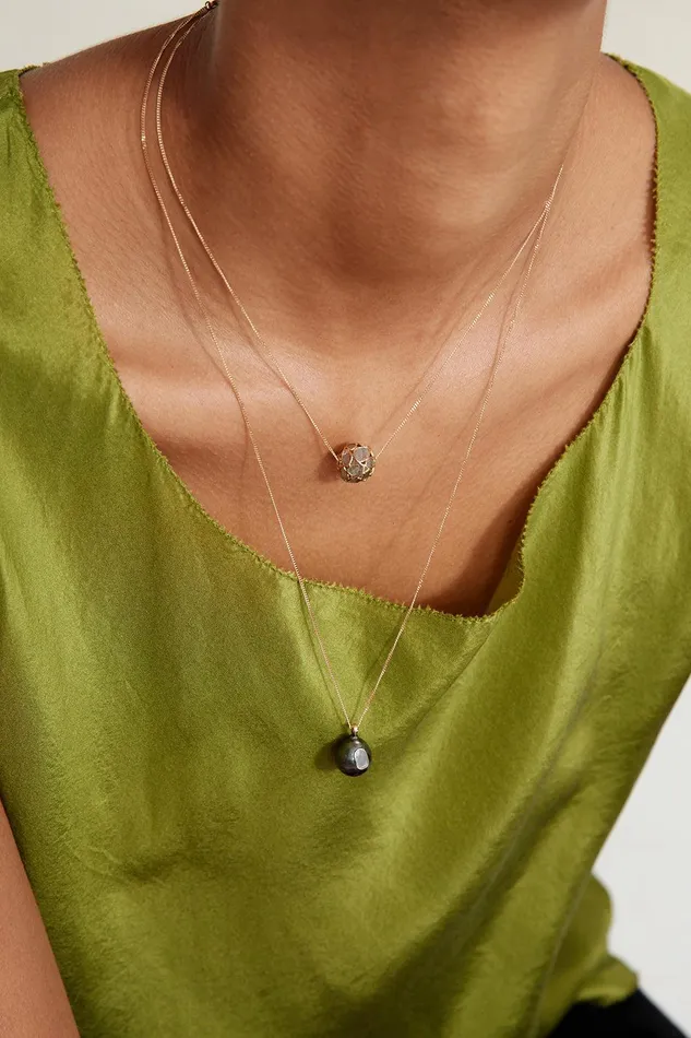 14k Iris Necklace Tahitian Pearl Women Chan Luu Necklaces