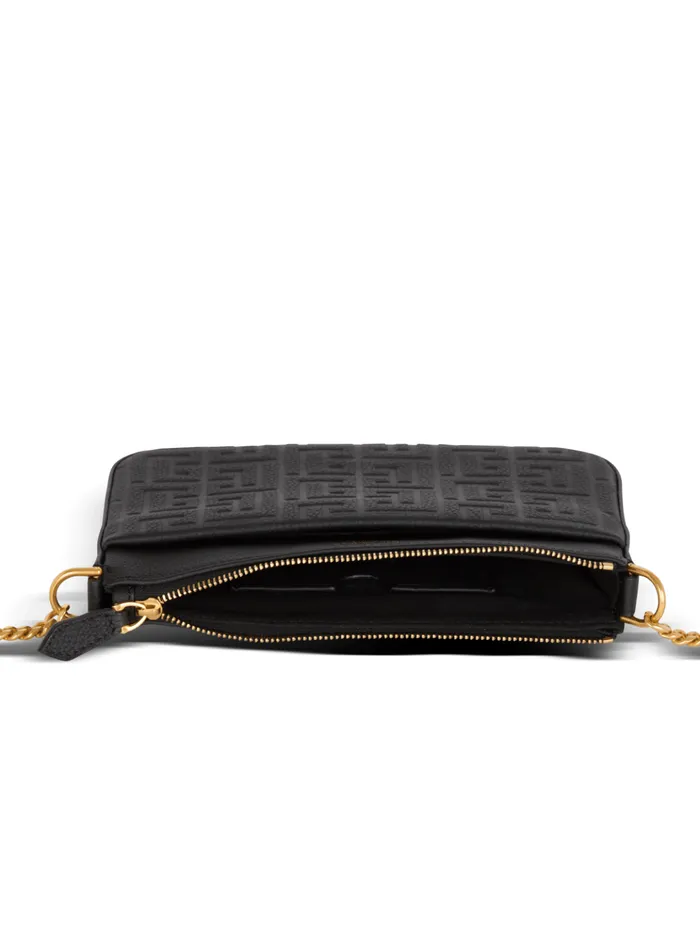 1945 Soft Zipped Mini Bag In Grained Calfskin Black Women Balmain Mini Bags