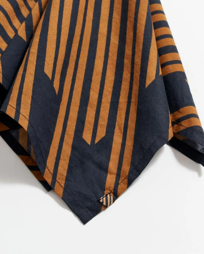 Accessories Men Billy Reid Heirloom Stripe Bandana Blackgold
