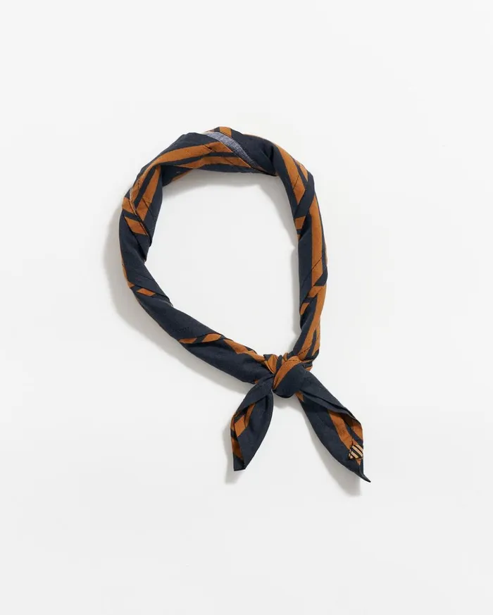 Accessories Men Billy Reid Heirloom Stripe Bandana Blackgold
