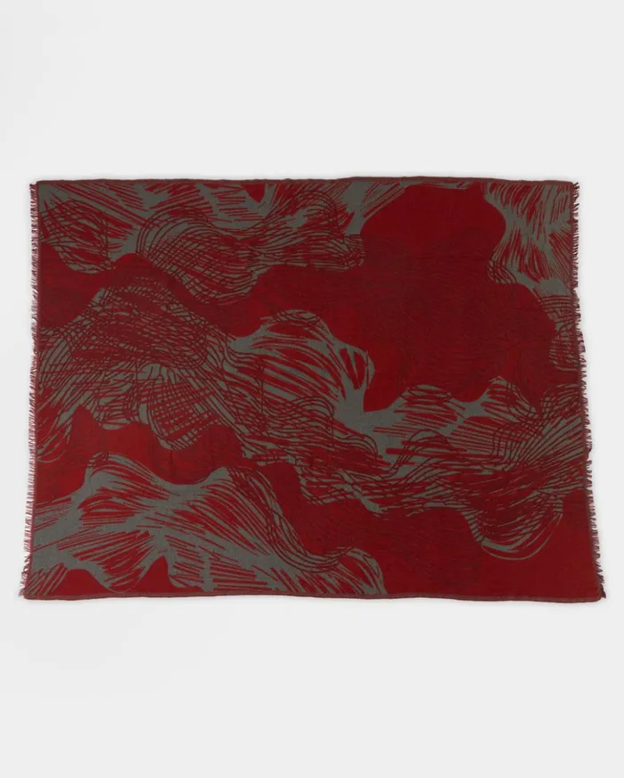 Accessories Men Billy Reid Horse Tail Blanket Redblack