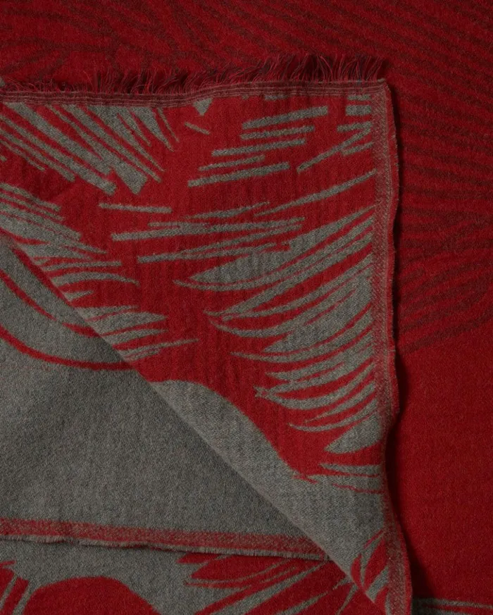 Accessories Men Billy Reid Horse Tail Blanket Redblack