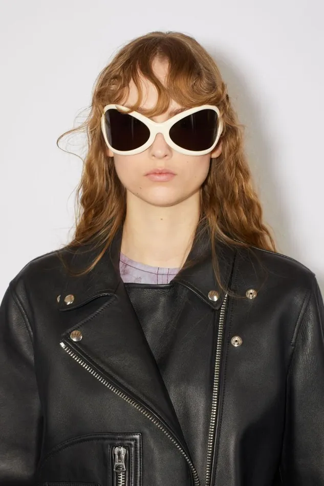 Acne Studios Acetate Sunglasses Blackwhite Men Eyewear