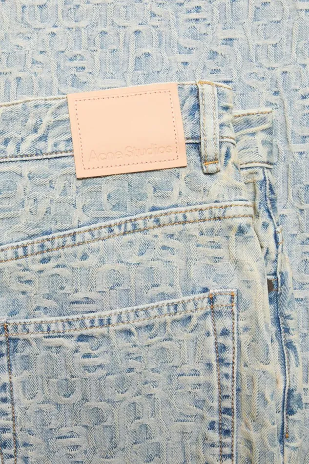 Acne Studios Baggy Fit Jeans 8211 1981F Monogram Bluebeige Women Jeans Acne Studios Baggy Fit Jeans 8211 1981F Monogram Bluebeige Women Jeans