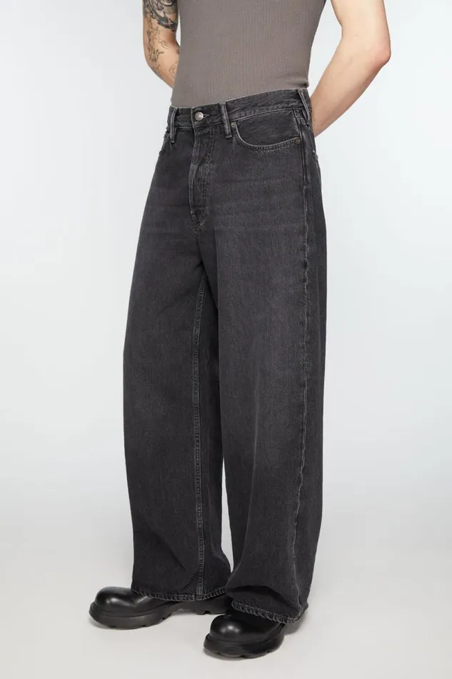 Acne Studios Baggy Fit Jeans 8211 1981M Black Men Jeans