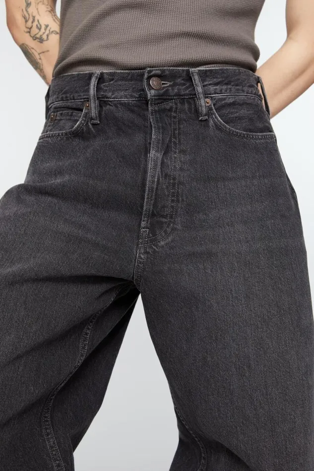 Acne Studios Baggy Fit Jeans 8211 1981M Black Men Jeans