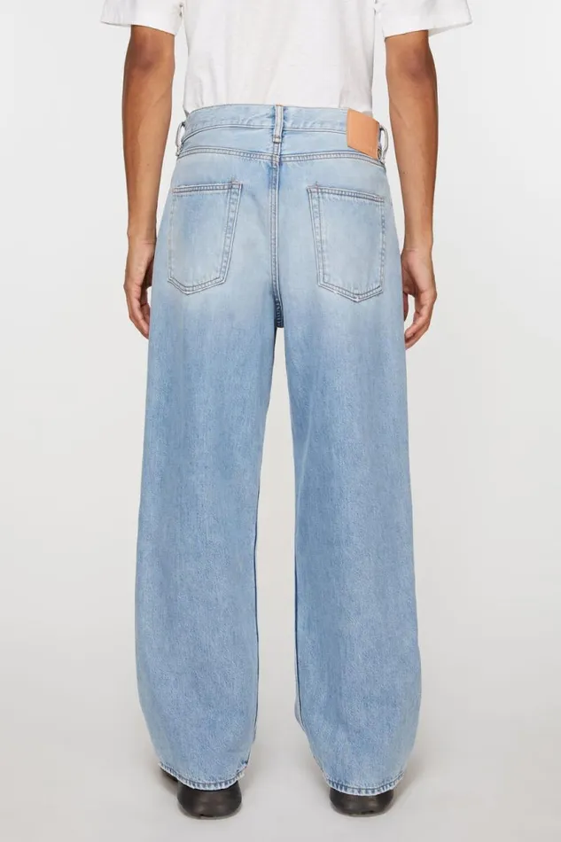 Acne Studios Baggy Fit Jeans 8211 1981M Light Blue Men Jeans