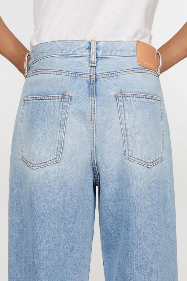 Acne Studios Baggy Fit Jeans 8211 1981M Light Blue Men Jeans
