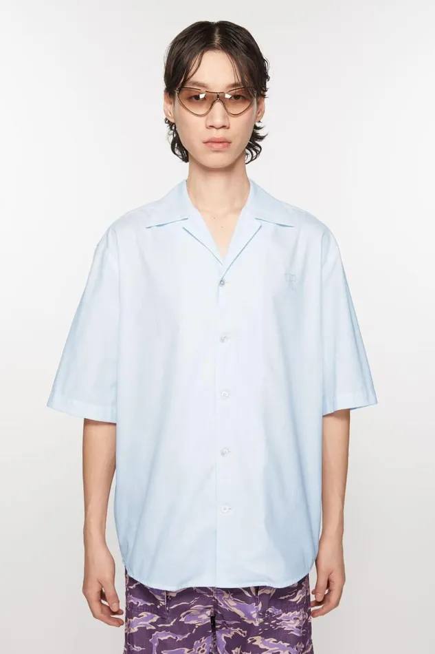 Acne Studios Buttonup Shirt Light Blue Men Shirts