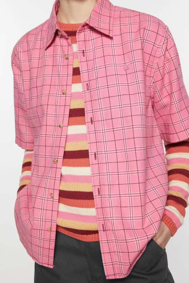 Acne Studios Buttonup Shirt Tango Pink Women Shirts and Blouses Acne Studios Buttonup Shirt Tango Pink Women Shirts and Blouses
