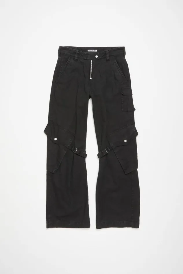 Acne Studios Cargo Trousers Charcoal Grey Women Trousers Acne Studios Cargo Trousers Charcoal Grey Women Trousers