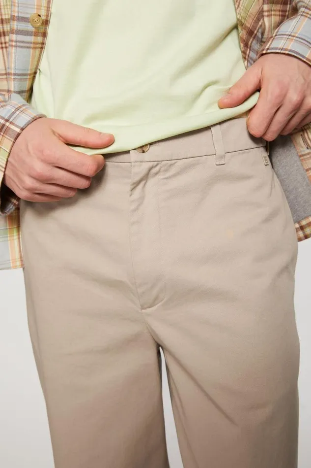 Acne Studios Chino Twill Trousers Sand Beige Women Trousers