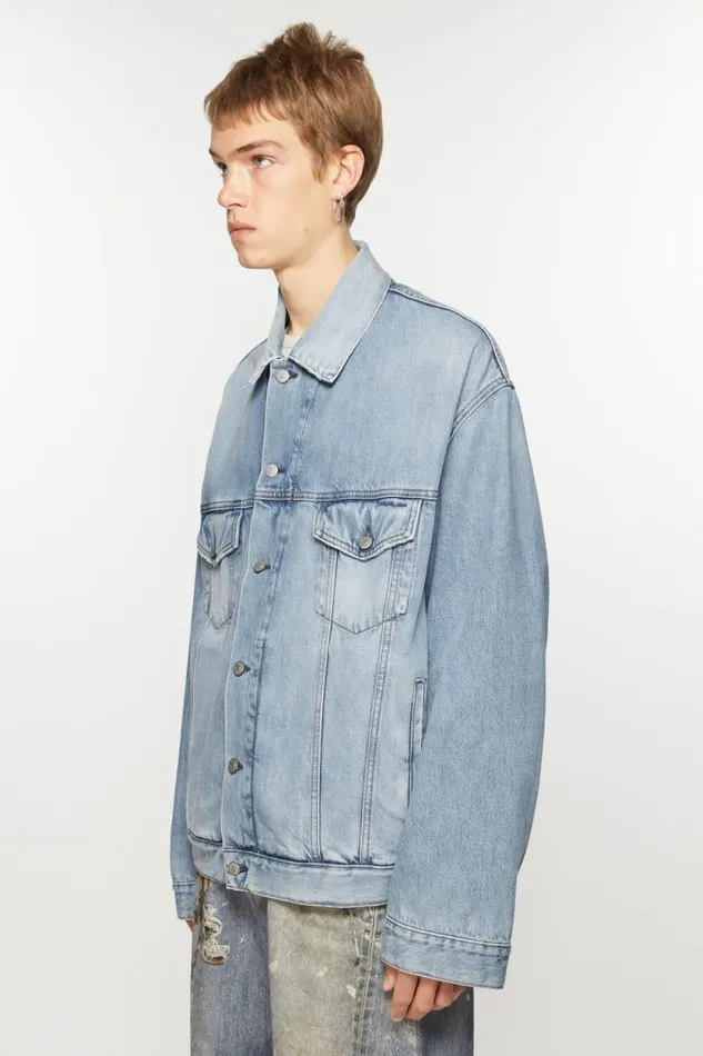 Acne Studios Denim Jacket 8211 Relaxed Fit Light Blue Women Outerwear Acne Studios Denim Jacket 8211 Relaxed Fit Light Blue Women Outerwear