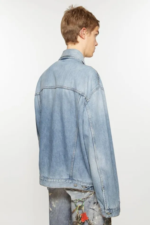 Acne Studios Denim Jacket 8211 Relaxed Fit Light Blue Women Outerwear Acne Studios Denim Jacket 8211 Relaxed Fit Light Blue Women Outerwear