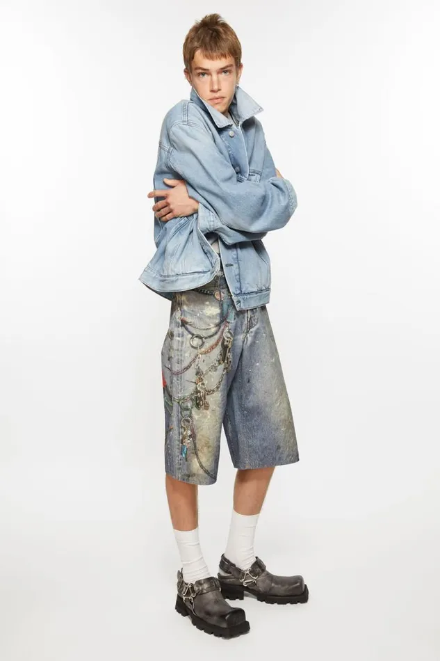 Acne Studios Denim Jacket 8211 Relaxed Fit Light Blue Women Outerwear Acne Studios Denim Jacket 8211 Relaxed Fit Light Blue Women Outerwear
