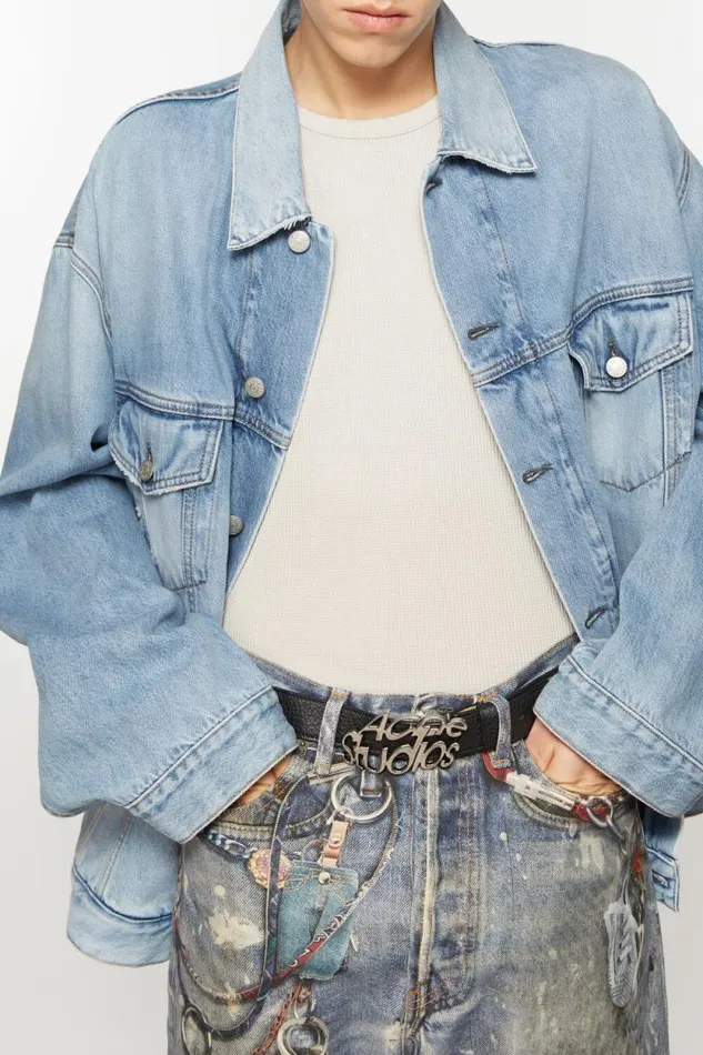 Acne Studios Denim Jacket 8211 Relaxed Fit Light Blue Women Outerwear Acne Studios Denim Jacket 8211 Relaxed Fit Light Blue Women Outerwear