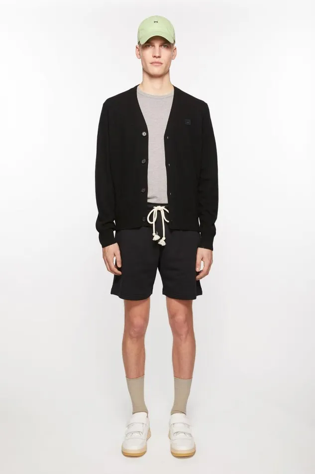 Acne Studios Fleece Shorts Black Men Shorts