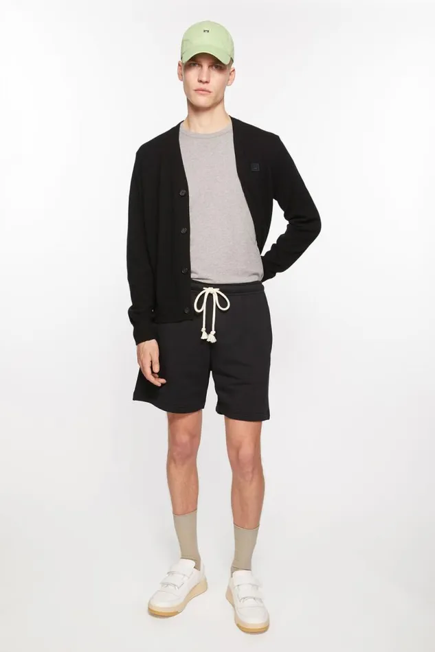 Acne Studios Fleece Shorts Black Men Shorts Acne Studios Fleece Shorts Black Men Shorts