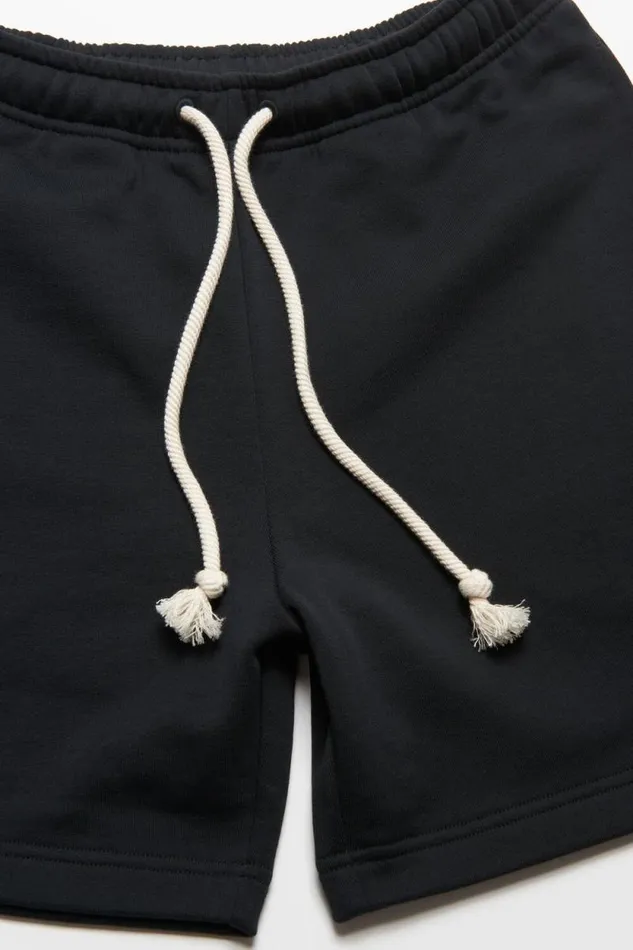 Acne Studios Fleece Shorts Black Men Shorts Acne Studios Fleece Shorts Black Men Shorts