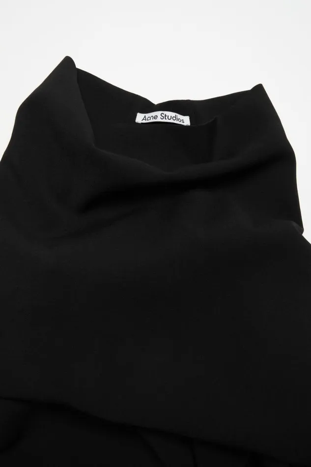 Acne Studios High Neckline Blouse Black Women Shirts and Blouses Acne Studios High Neckline Blouse Black Women Shirts and Blouses