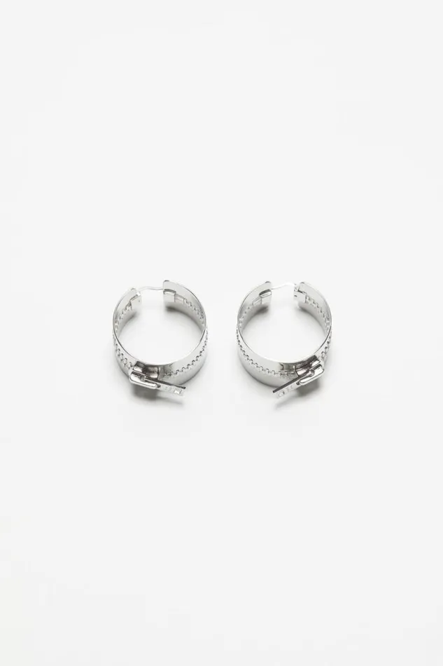 Acne Studios Hoop Earrings Silver Women Jewellery