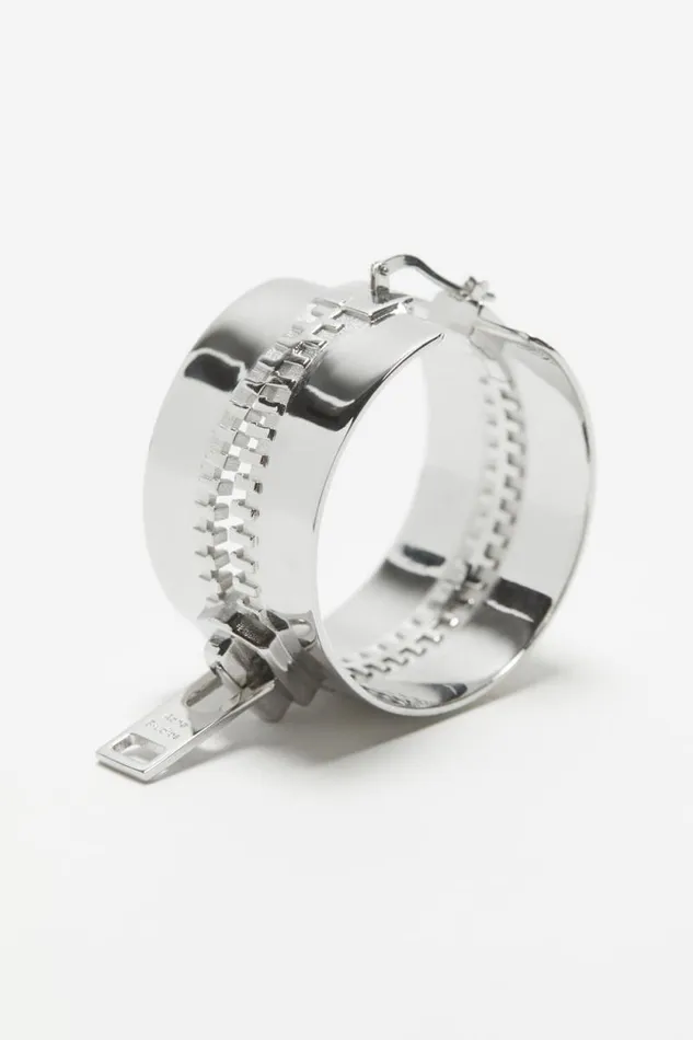 Acne Studios Hoop Earrings Silver Women Jewellery