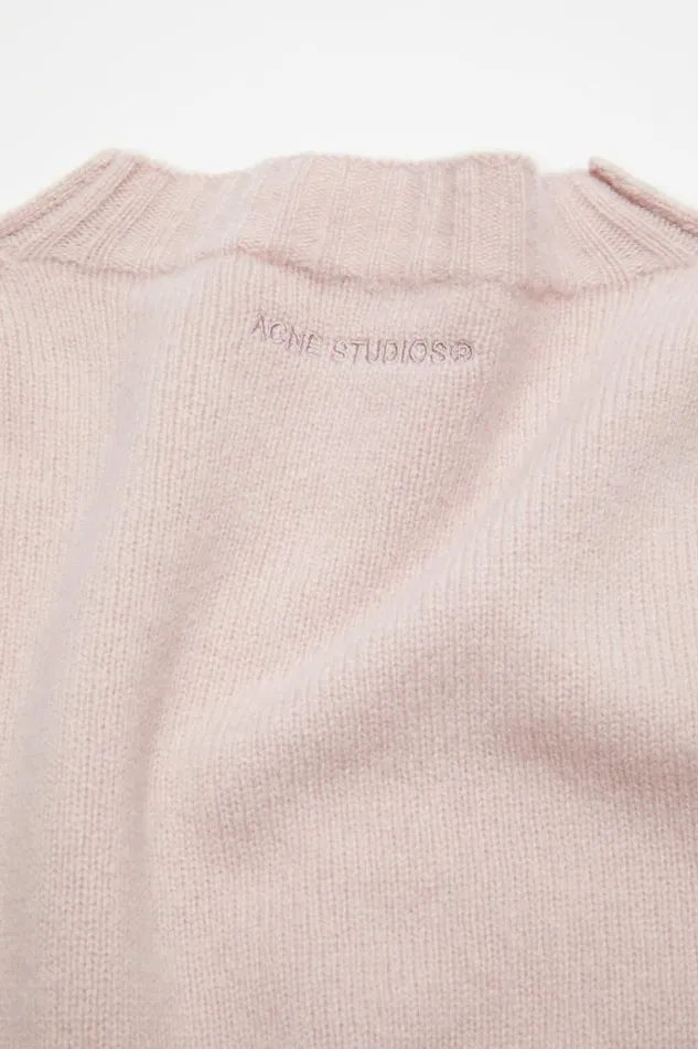 Acne Studios Jumper Wool Cashmere Dusty Pink Women Knitwear Acne Studios Jumper Wool Cashmere Dusty Pink Women Knitwear