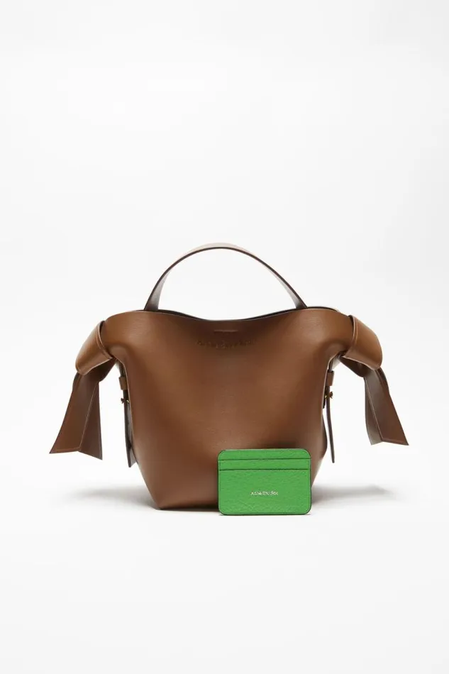 Acne Studios Leather Card Holder Green Women Small Leather Goods Acne Studios Leather Card Holder Green Women Small Leather Goods