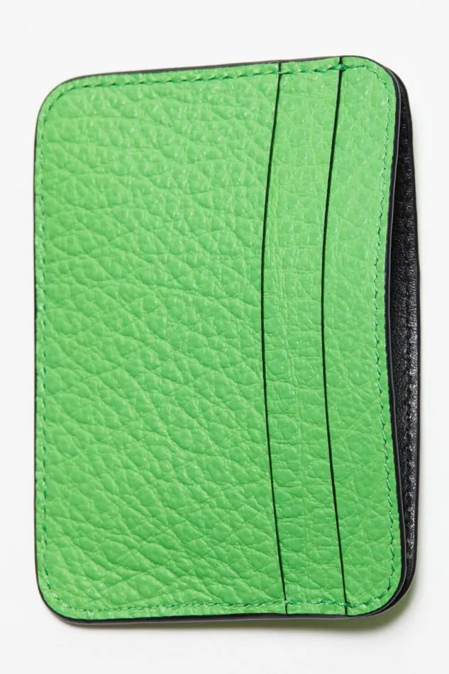 Acne Studios Leather Card Holder Green Women Small Leather Goods Acne Studios Leather Card Holder Green Women Small Leather Goods