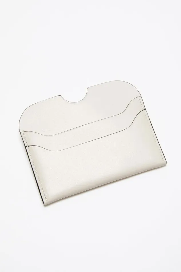 Acne Studios Leather Card Holder Whiteblack Men Small Leather Goods Acne Studios Leather Card Holder Whiteblack Men Small Leather Goods