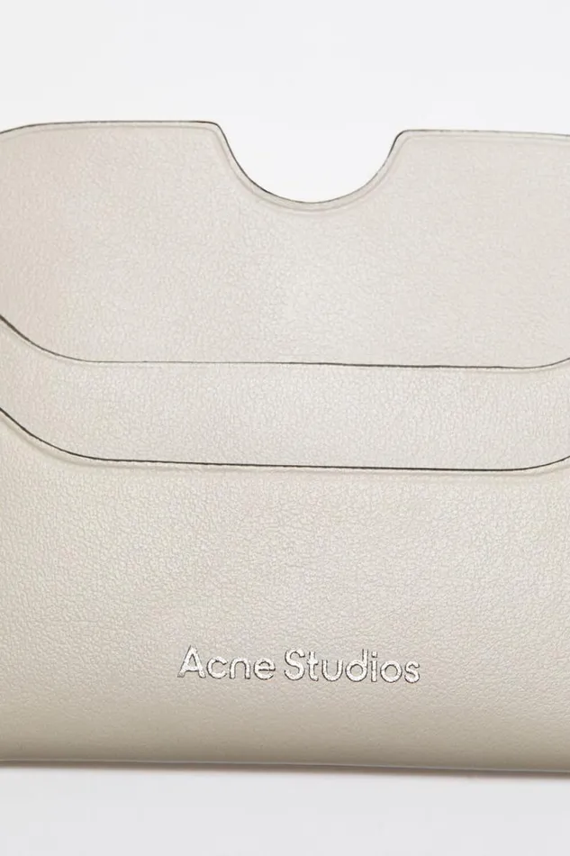 Acne Studios Leather Card Holder Whiteblack Men Small Leather Goods Acne Studios Leather Card Holder Whiteblack Men Small Leather Goods