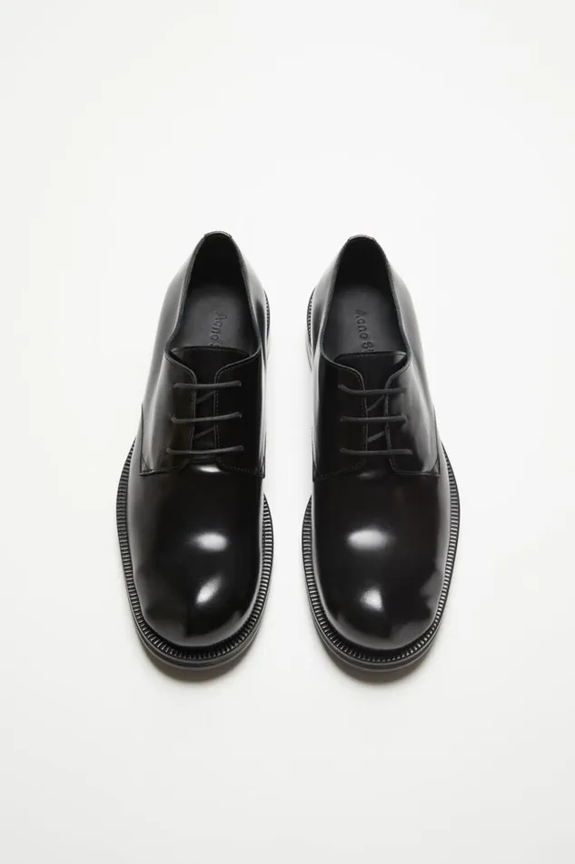 Acne Studios Leather Derby Shoes Blackblack Men Shoes Acne Studios Leather Derby Shoes Blackblack Men Shoes