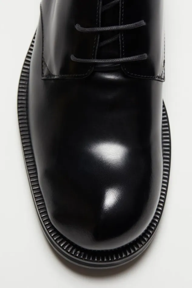 Acne Studios Leather Derby Shoes Blackblack Men Shoes Acne Studios Leather Derby Shoes Blackblack Men Shoes