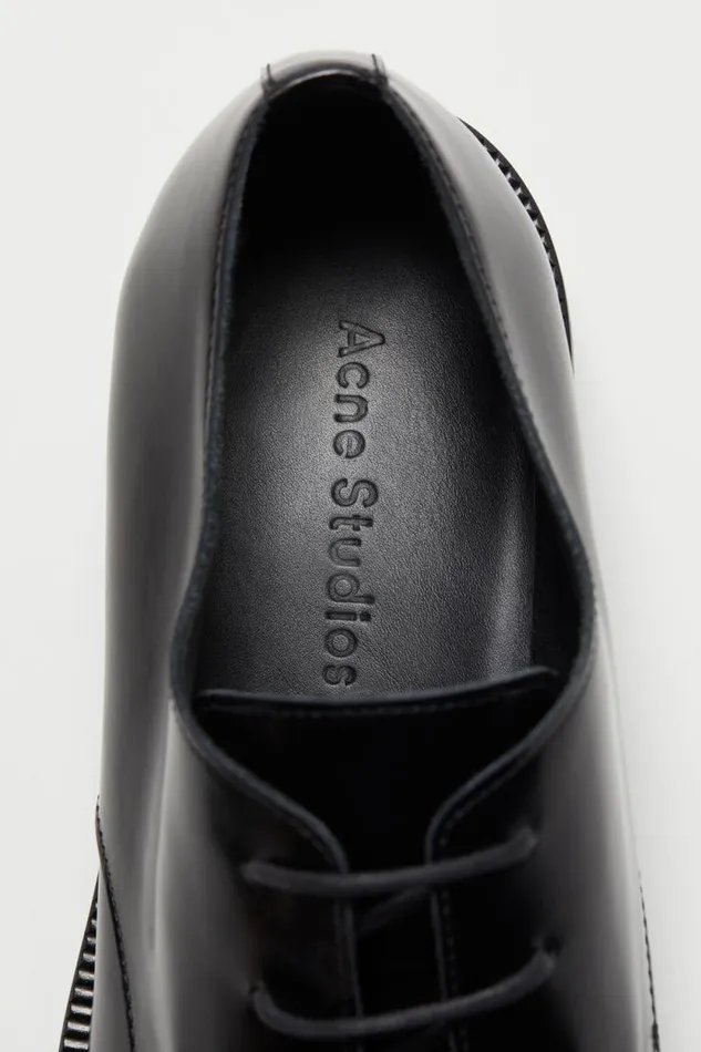 Acne Studios Leather Derby Shoes Blackblack Men Shoes Acne Studios Leather Derby Shoes Blackblack Men Shoes
