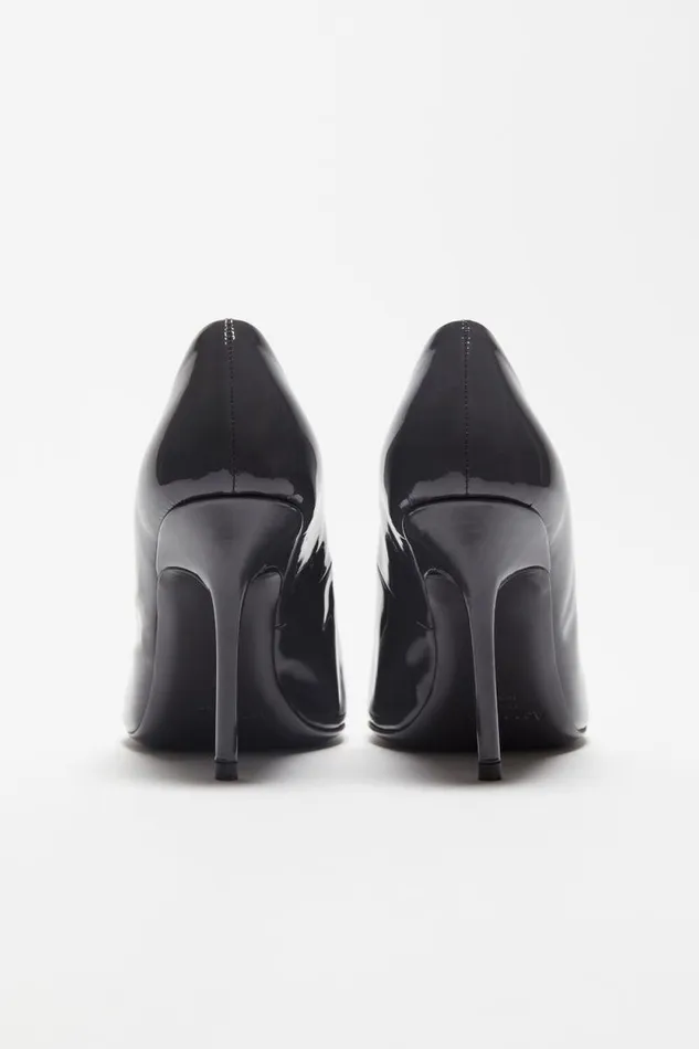 Acne Studios Leather Heel Pump Anthracite Grey Women Shoes