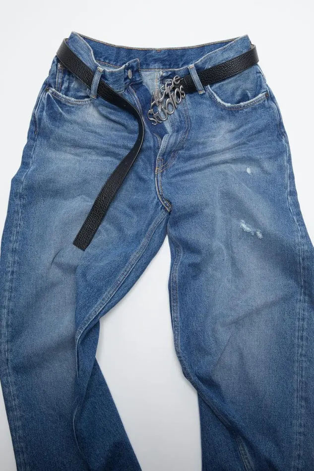 Acne Studios Logo Buckle Belt Black Men Belts Acne Studios Logo Buckle Belt Black Men Belts
