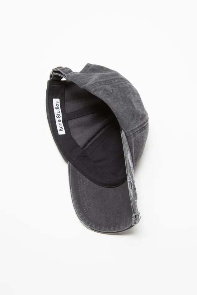 Acne Studios Logo Cap Black Women Hats