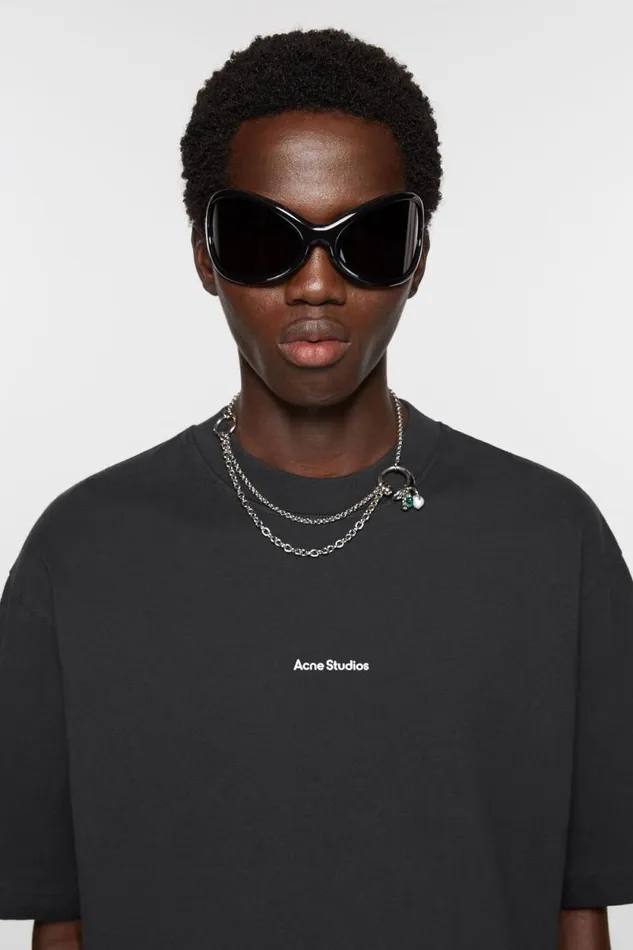 Acne Studios Logo Tshirt Black Men Tshirts Acne Studios Logo Tshirt Black Men Tshirts