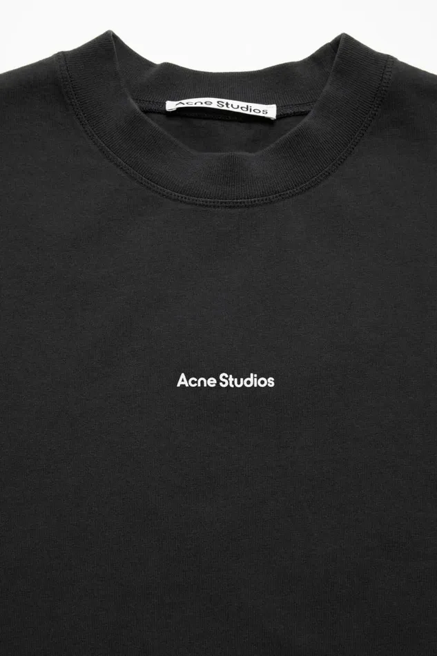 Acne Studios Logo Tshirt Black Men Tshirts Acne Studios Logo Tshirt Black Men Tshirts