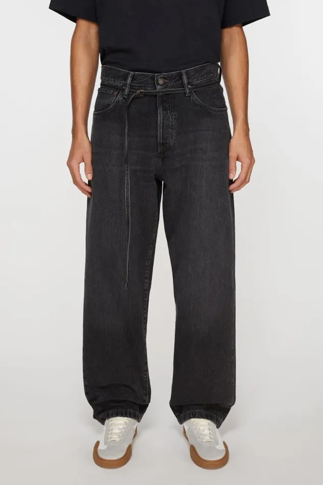Acne Studios Loose Fit Jeans 8211 1991 Toj Black Women Jeans