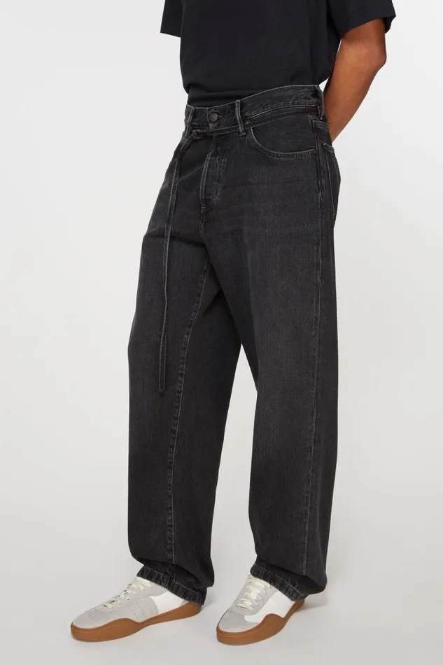 Acne Studios Loose Fit Jeans 8211 1991 Toj Black Women Jeans