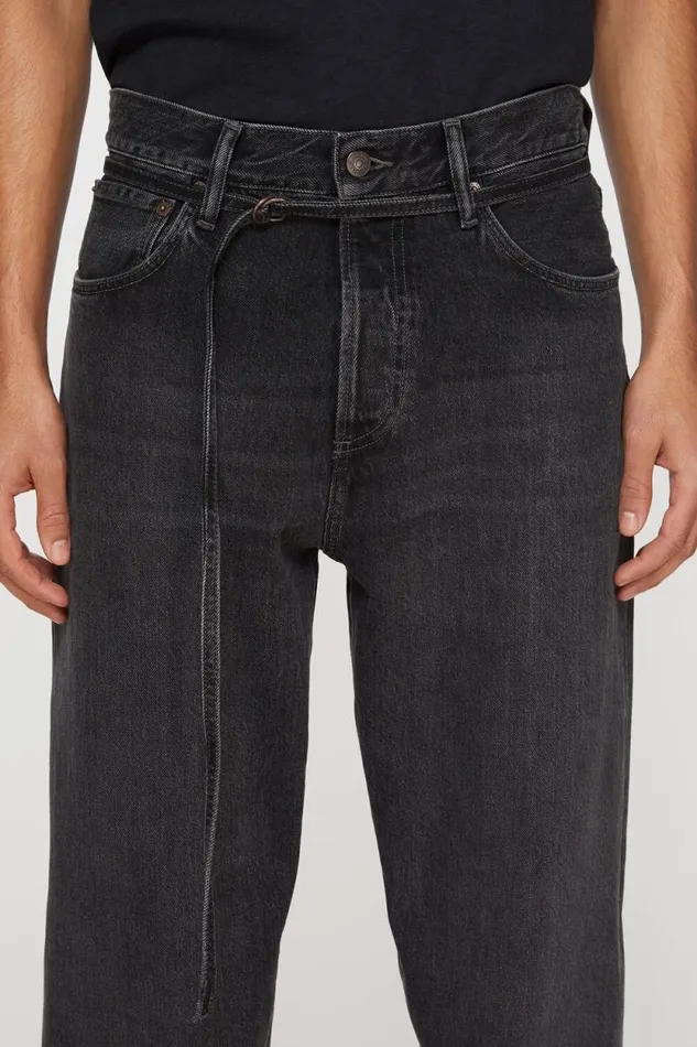 Acne Studios Loose Fit Jeans 8211 1991 Toj Black Women Jeans