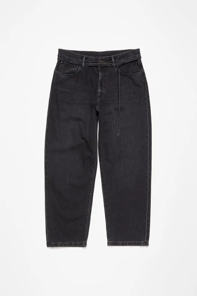 Acne Studios Loose Fit Jeans 8211 1991 Toj Black Women Jeans