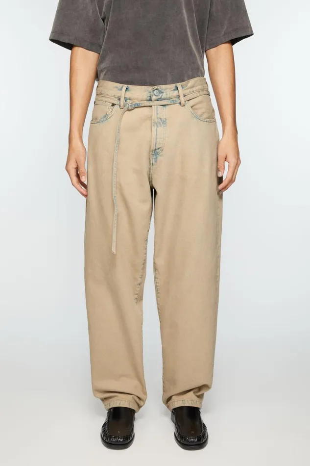 Acne Studios Loose Fit Jeans 8211 1991 Toj Light Sand Men Jeans