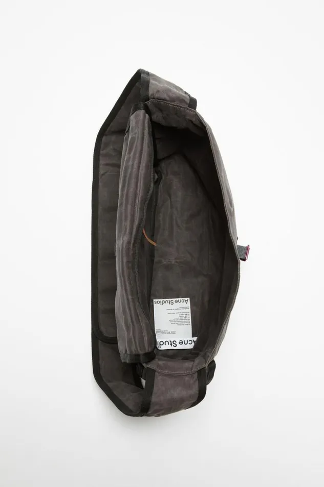 Acne Studios Messenger Bag Greyblack Women Bags Acne Studios Messenger Bag Greyblack Women Bags