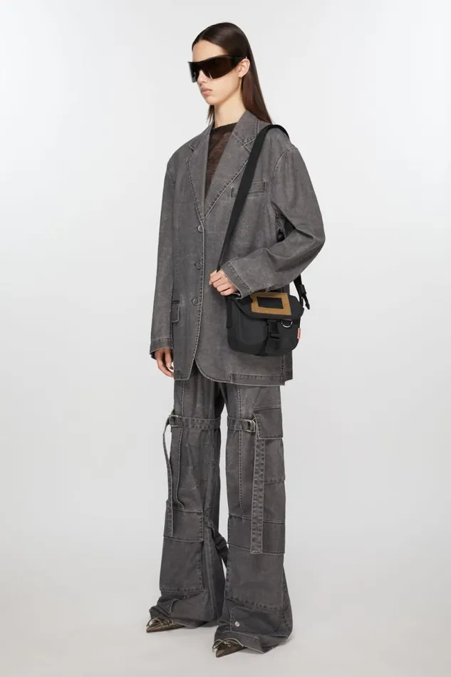 Acne Studios Mini Messenger Bag Black Men Bags