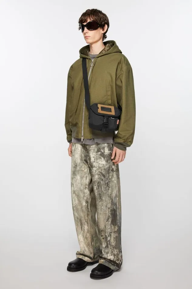 Acne Studios Mini Messenger Bag Black Men Bags