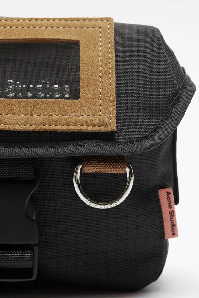Acne Studios Mini Messenger Bag Black Men Bags